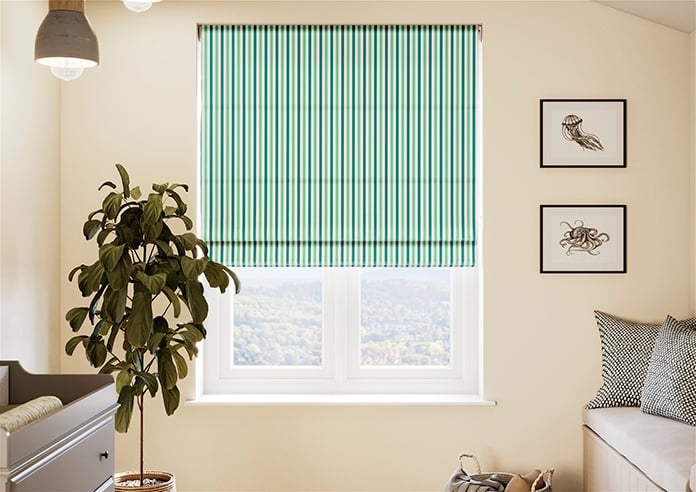 The British Stripe Co. Catherine, Blackpool No.1 - Roman Blind - Image 3